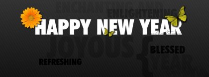 Refreshing New Year Facebook Covers